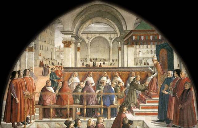 Domenico Ghirlandaio Confirmation of the Rule
